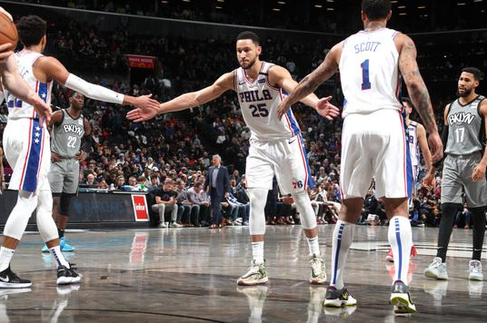 76人客场以117-111击败篮网拿到4连胜 西蒙斯34+12+12丁威迪22+5+7 76人客场以117-111击败篮网拿到4连胜 西蒙斯34+12+12丁威迪22+5+7