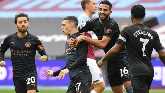 英超-曼城1-1战平西汉姆 安东尼奥倒钩福登替补扳平 英超-曼城1-1战平西汉姆 安东尼奥倒钩福登替补扳平