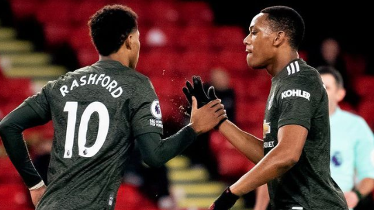 英超-曼联3-2逆转谢菲联 拉什福德梅开二度马夏尔破门 英超-曼联3-2逆转谢菲联 拉什福德梅开二度马夏尔破门