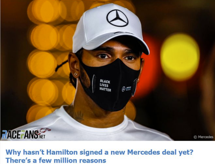 名记曝汉密尔顿要价6000万美元被拒 伯尼批小汉作秀