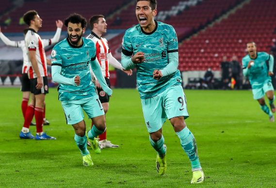 英超-利物浦2-0谢菲联终结4连败 菲尔米诺造乌龙琼斯破门 英超-利物浦2-0谢菲联终结4连败 菲尔米诺造乌龙琼斯破门