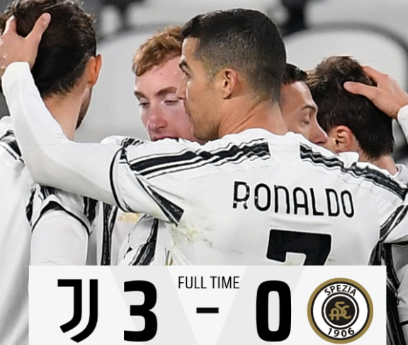 意甲-C罗破门+中柱!贝司机两助攻 尤文3-0大胜斯佩齐亚 意甲-C罗破门+中柱!贝司机两助攻 尤文3-0大胜斯佩齐亚