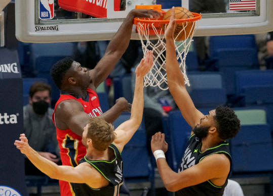 锡安24+5状元郎砍下27分 森林狼135-105击败鹈鹕终结9连败 锡安24+5状元郎砍下27分 森林狼135-105击败鹈鹕终结9连败