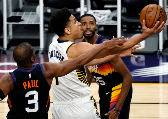 萨博尼斯取三双 勒维尔复出砍13分 步行者122-111轻取太阳 萨博尼斯取三双 勒维尔复出砍13分 步行者122-111轻取太阳