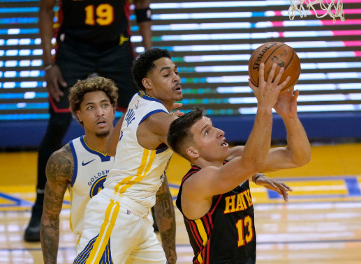 特雷-杨21+15维金斯29分 库里缺阵 勇士108-124负老鹰4连败 特雷-杨21+15维金斯29分 库里缺阵 勇士108-124负老鹰4连败