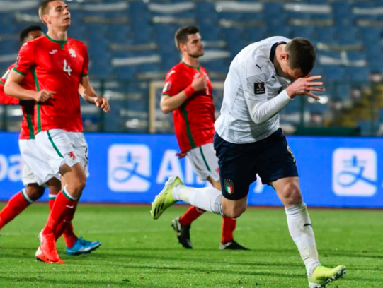 世预赛-意大利2-0保加利亚取得两连胜 贝洛蒂点射+中框 洛卡特利破门 世预赛-意大利2-0保加利亚取得两连胜 贝洛蒂点射+中框 洛卡特利破门