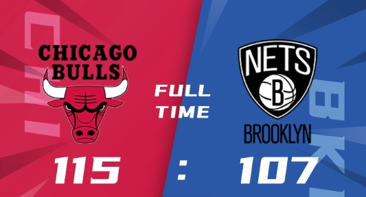 公牛115-107险胜篮网止6连败 武切维奇22+13 拉文25+5 欧文24+15 公牛115-107险胜篮网止6连败 武切维奇22+13 拉文25+5 欧文24+15