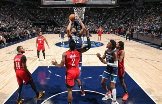 榜眼首秀梦游唐斯30+10 森林狼三人20+以124-106大胜火箭 榜眼首秀梦游唐斯30+10 森林狼三人20+以124-106大胜火箭