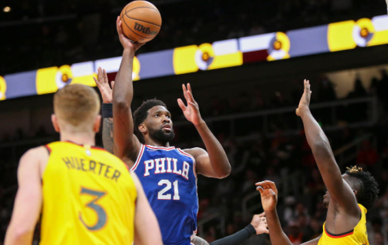 恩比德28+12特雷杨两双 加里纳利失绝杀老鹰96-98憾负76人 恩比德28+12特雷杨两双 加里纳利失绝杀老鹰96-98憾负76人