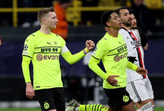 欧冠-罗伊斯哈兰德均双响 多特5-0大胜将踢欧联杯 欧冠-罗伊斯哈兰德均双响 多特5-0大胜将踢欧联杯