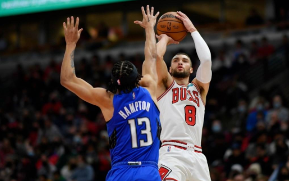 公牛三巨头69分102-98力擒魔术 德罗赞29分拉文砍27分 公牛三巨头69分102-98力擒魔术 德罗赞29分拉文砍27分