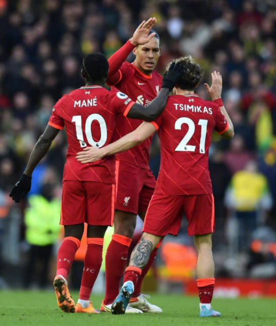 英超-利物浦3-1诺维奇 马内倒钩破门萨拉赫建功迪亚斯处子球 英超-利物浦3-1诺维奇 马内倒钩破门萨拉赫建功迪亚斯处子球