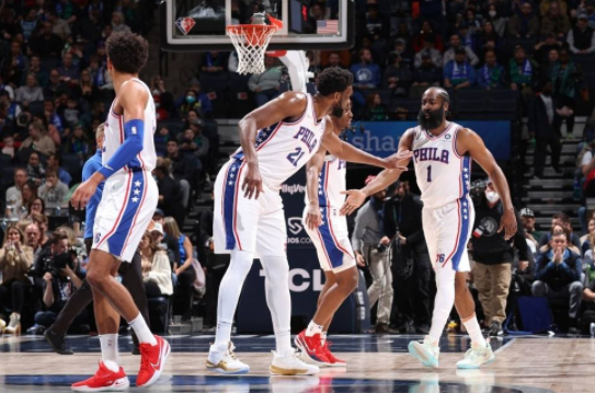 哈登首秀27+12+8大帝34+10 费城3人25+以133-102轻取森林狼 哈登首秀27+12+8大帝34+10 费城3人25+以133-102轻取森林狼