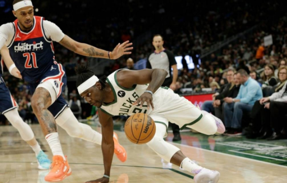 霍勒迪24+10字母哥缺阵 雄鹿7人得分上双114-102擒奇才 霍勒迪24+10字母哥缺阵 雄鹿7人得分上双114-102擒奇才