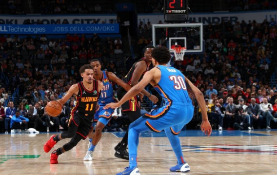 老鹰136-118轻取雷霆迎三连胜 特雷-杨砍41+8领六人上双 老鹰136-118轻取雷霆迎三连胜 特雷-杨砍41+8领六人上双