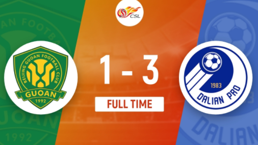 中超-大连人3-1国安取3连胜 林良铭双响+世界波破门侯森失误送礼 中超-大连人3-1国安取3连胜 林良铭双响+世界波破门侯森失误送礼