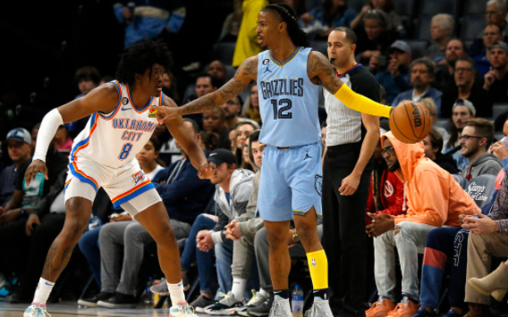 NBA-灰熊123-102大胜雷霆迎4连胜 莫兰特26+13+11亚历山大空砍26+7 NBA-灰熊123-102大胜雷霆迎4连胜 莫兰特26+13+11亚历山大空砍26+7