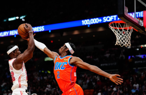 巴特勒35+7+4断+3帽+准绝杀 亚历山大26分 热火112-111险胜雷霆 巴特勒35+7+4断+3帽+准绝杀 亚历山大26分 热火112-111险胜雷霆