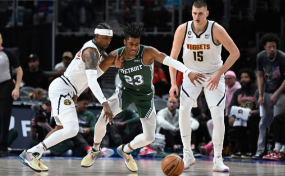 约基奇30+10+9 穆雷19+6+10 怀斯曼14+9 掘金119-110胜活塞止4连败 约基奇30+10+9 穆雷19+6+10 怀斯曼14+9 掘金119-110胜活塞止4连败