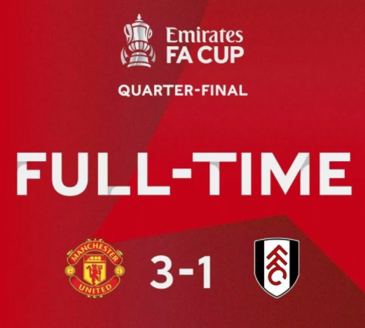 足总杯-曼联3-1逆转九人富勒姆晋级 威廉米神染红B费萨比策破门 足总杯-曼联3-1逆转九人富勒姆晋级 威廉米神染红B费萨比策破门