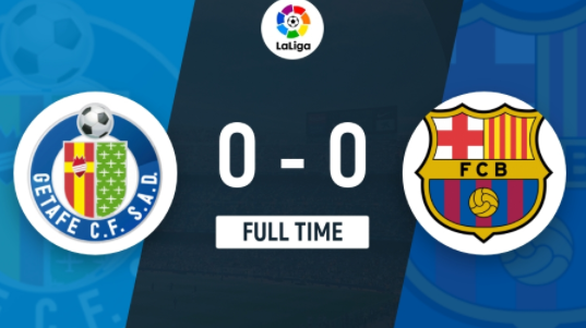 西甲-拉菲尼亚、巴尔德中柱罗贝托伤退 巴萨0-0闷平赫塔费11分领跑 西甲-拉菲尼亚、巴尔德中柱罗贝托伤退 巴萨0-0闷平赫塔费11分领跑