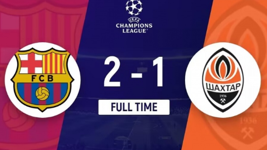 欧冠-巴萨2-1战胜顿涅茨克矿工 费尔明世界波,费兰传射 欧冠-巴萨2-1战胜顿涅茨克矿工 费尔明世界波,费兰传射