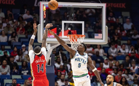 唐斯准绝杀莺歌空砍30+7 爱德华兹23分森林狼121-120险胜鹈鹕 唐斯准绝杀莺歌空砍30+7 爱德华兹23分森林狼121-120险胜鹈鹕