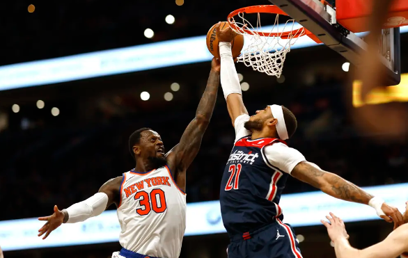 兰德尔39+7 布伦森33+8 库兹马27分 尼克斯121-105轻取奇才迎4连胜 兰德尔39+7 布伦森33+8 库兹马27分 尼克斯121-105轻取奇才迎4连胜