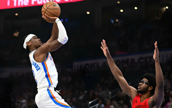 SGA31分吉迪三双 雷霆两节打卡139-77狂胜开拓者 SGA31分吉迪三双 雷霆两节打卡139-77狂胜开拓者