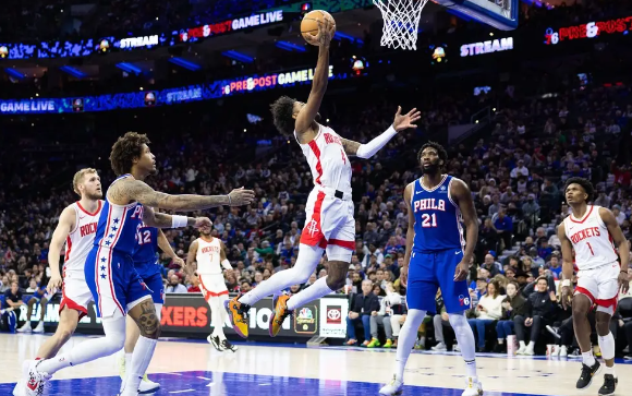 76人124-115击落火箭 恩比德复出41+10 马克西27+7 狄龙18+6 76人124-115击落火箭 恩比德复出41+10 马克西27+7 狄龙18+6