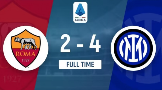 意甲-罗马2-4不敌国米,阿切尔比本命年生日夜破门 意甲-罗马2-4不敌国米,阿切尔比本命年生日夜破门