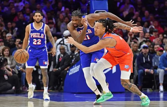 恩比德复出砍24+7切特22分 乌布雷25分76人109-105胜雷霆 恩比德复出砍24+7切特22分 乌布雷25分76人109-105胜雷霆