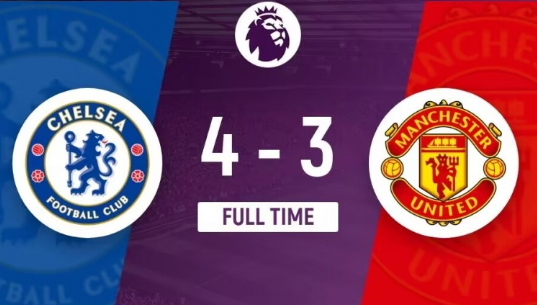 英超-切尔西主场4-3读秒绝杀曼联 帕尔默戴帽+补时连进2球 英超-切尔西主场4-3读秒绝杀曼联 帕尔默戴帽+补时连进2球