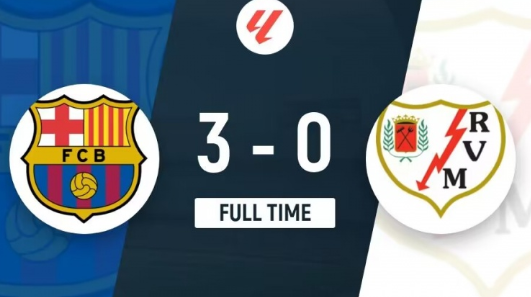 西甲-巴萨3-0轻取巴列卡诺,莱万破门,佩德里双响 西甲-巴萨3-0轻取巴列卡诺,莱万破门,佩德里双响