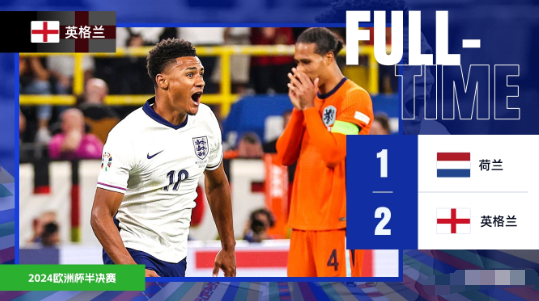 英格兰2-1荷兰连续两届进决赛 凯恩点射沃特金斯90分钟绝杀