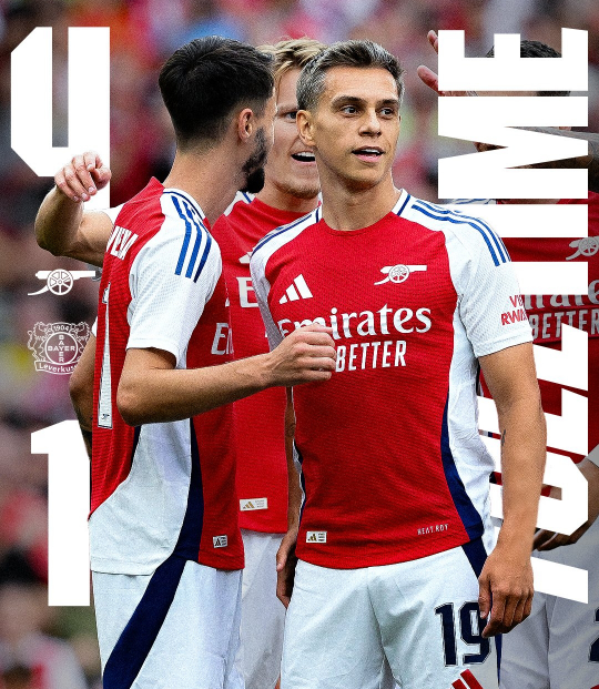 友谊赛-哈弗茨1射2传!阿森纳4-1大胜勒沃库森 2胜1平1负结束季前赛 友谊赛-哈弗茨1射2传!阿森纳4-1大胜勒沃库森 2胜1平1负结束季前赛