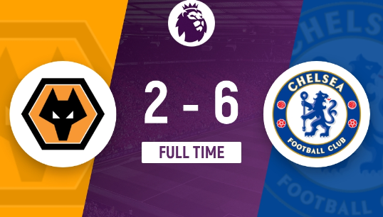 英超-狼队2-6惨负蓝军，马杜埃凯戴帽，费利克斯破门