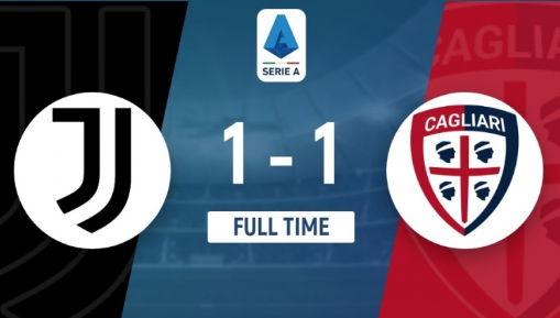 意甲-尤文1-1战平卡利亚里，DV9点射，孔塞桑染红