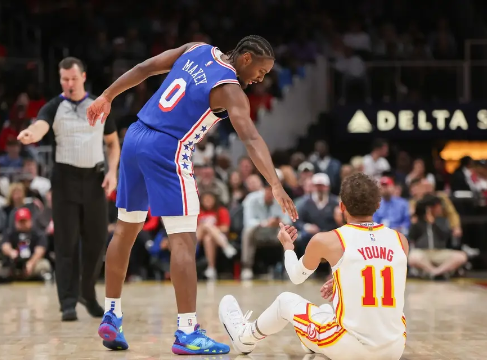 NBA季前赛-马克西14+7状元14分 亚布塞莱两双76人击败老鹰 