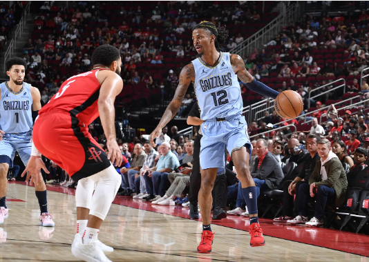 火箭7人上双刷爆篮板 莫兰特24分6失误 火箭主场大胜灰熊