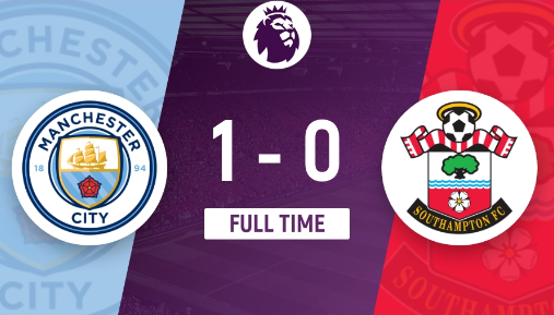 英超-曼城1-0战胜南安普顿先赛登顶 哈兰德制胜