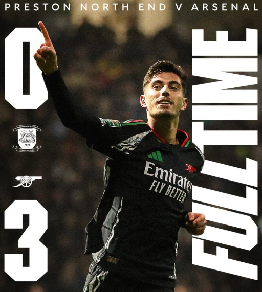 英联杯-阿森纳3-0普雷斯顿晋级8强 热苏斯传射恩瓦内里世界波