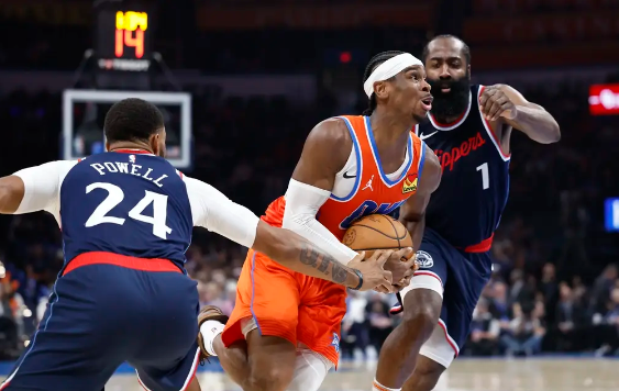 亚历山大生涯新高45分 哈登17+11+9 雷霆终结快船4连胜