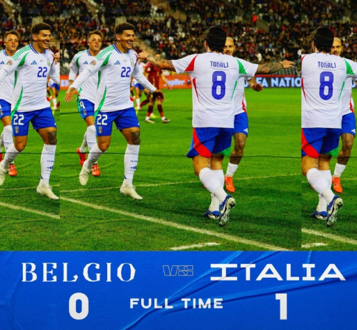 欧国联-意大利1-0比利时晋级八强 托纳利破门雷特吉失单刀