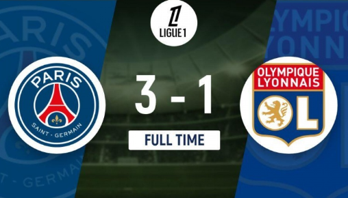 法甲-巴黎3-1里昂，杜埃助攻+造点，登贝莱破门