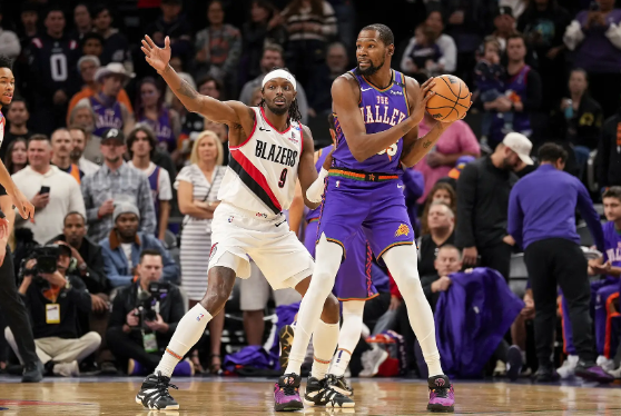 布克28+5 杜兰特20+7+7 艾顿缺阵 太阳送开拓者6连败 布克28+5 杜兰特20+7+7 艾顿缺阵 太阳送开拓者6连败