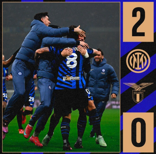 意杯-国米2-0拉齐奥进意杯四强！ 阿瑙凌空世界波 恰20点射