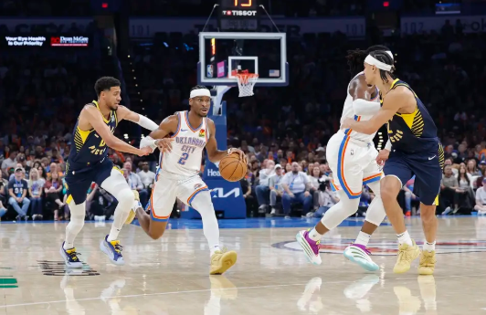 SGA33+7+8 多特22+5 哈利伯顿18分 雷霆大胜步行者豪取9连胜