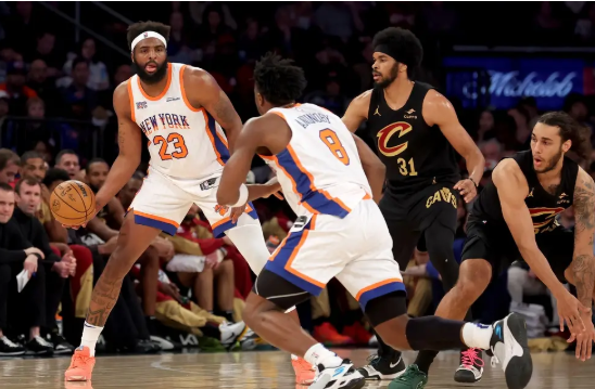 加兰26+13 斯特鲁斯19分 布伦森27分 骑士23分逆转横扫尼克斯