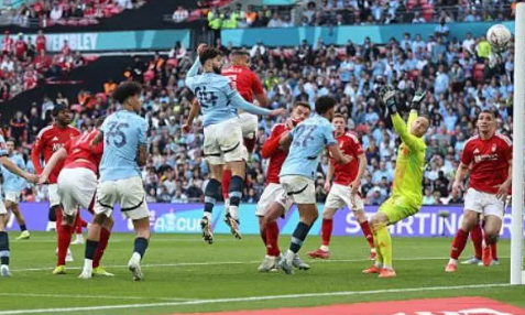 足总杯-森林0-2不敌曼城，刘易斯闪击，格瓦头球破门
